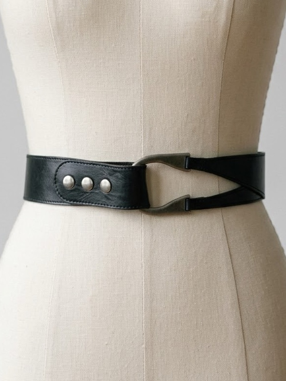 Brave Leather Horseshoe Statement Waist Belt Size 36 Large Equestrian